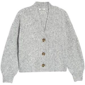 Madewell Waller Cropped Cardigan Sweater